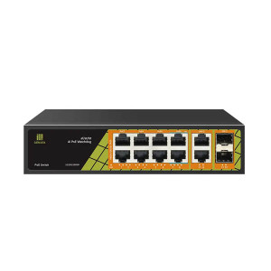 Geneta GNT-P1012G6 gigabit 8 Ports + 2 uplink AI PoE Switch